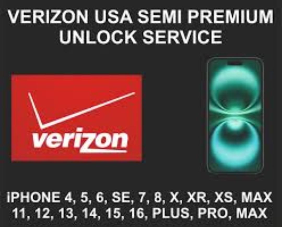 Verizon usa iphone unlocking till 17 pro max clean and eligible slow service